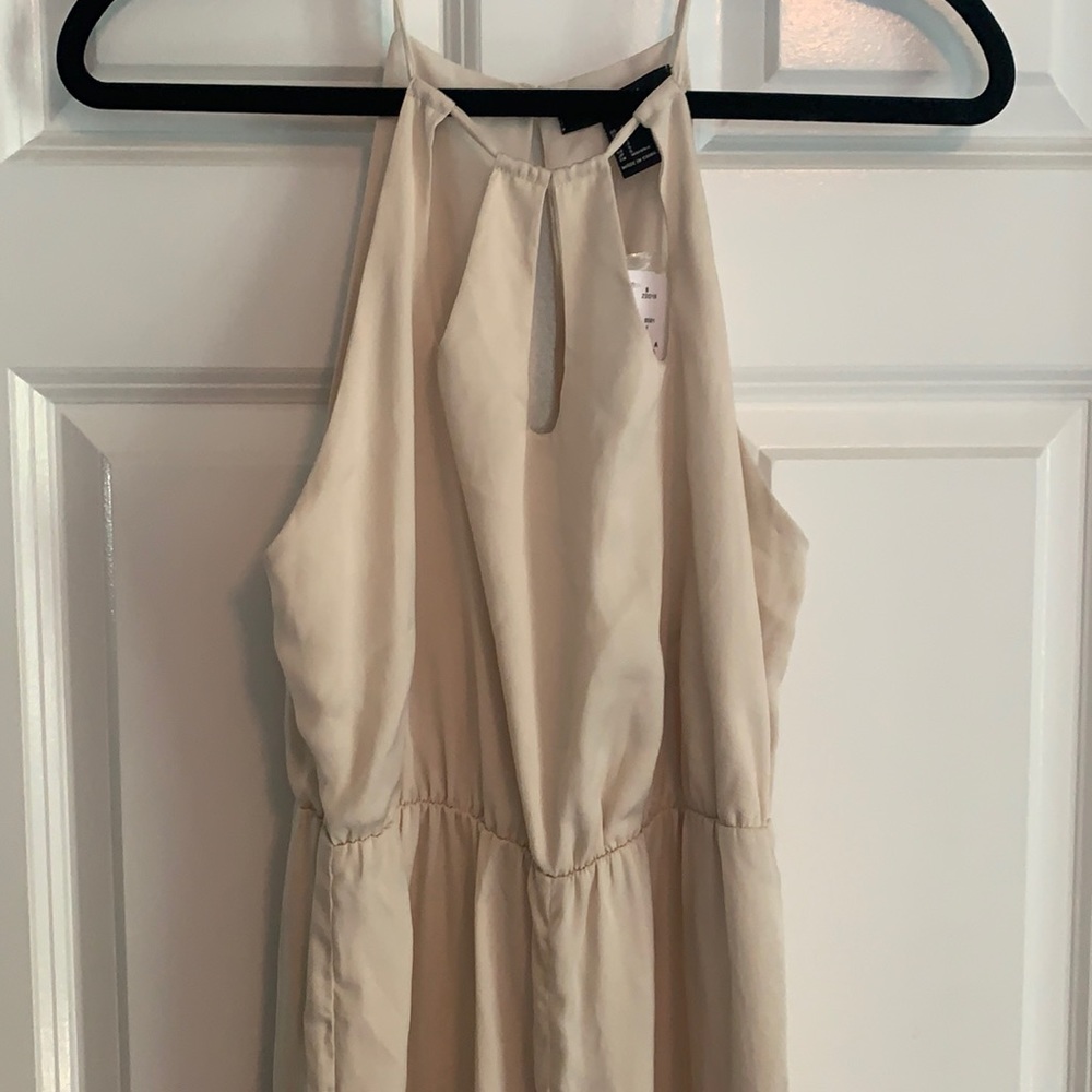 Forever 21 taupe jumpsuit